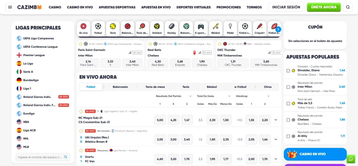 Apuesta-con-las-mejores-cuotas-y-mercados-Cazimbo Cazimbo: la mejor casa de apuestas con retiros rapidos